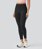 Legging yoga 7/8 SoftlyZero™ taille haute froncé avec lien dos - UPF50+