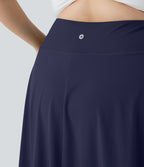 Breezeful™ Taille Haute à Volants 2 en1 Fluide Sèchement Rapide Quotidien Causal Grande Taille