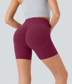 Short cycliste 12,5 cm d'entraînement gainant galbant taille haute avec effet scrunch et poches Halara UltraSculpt™