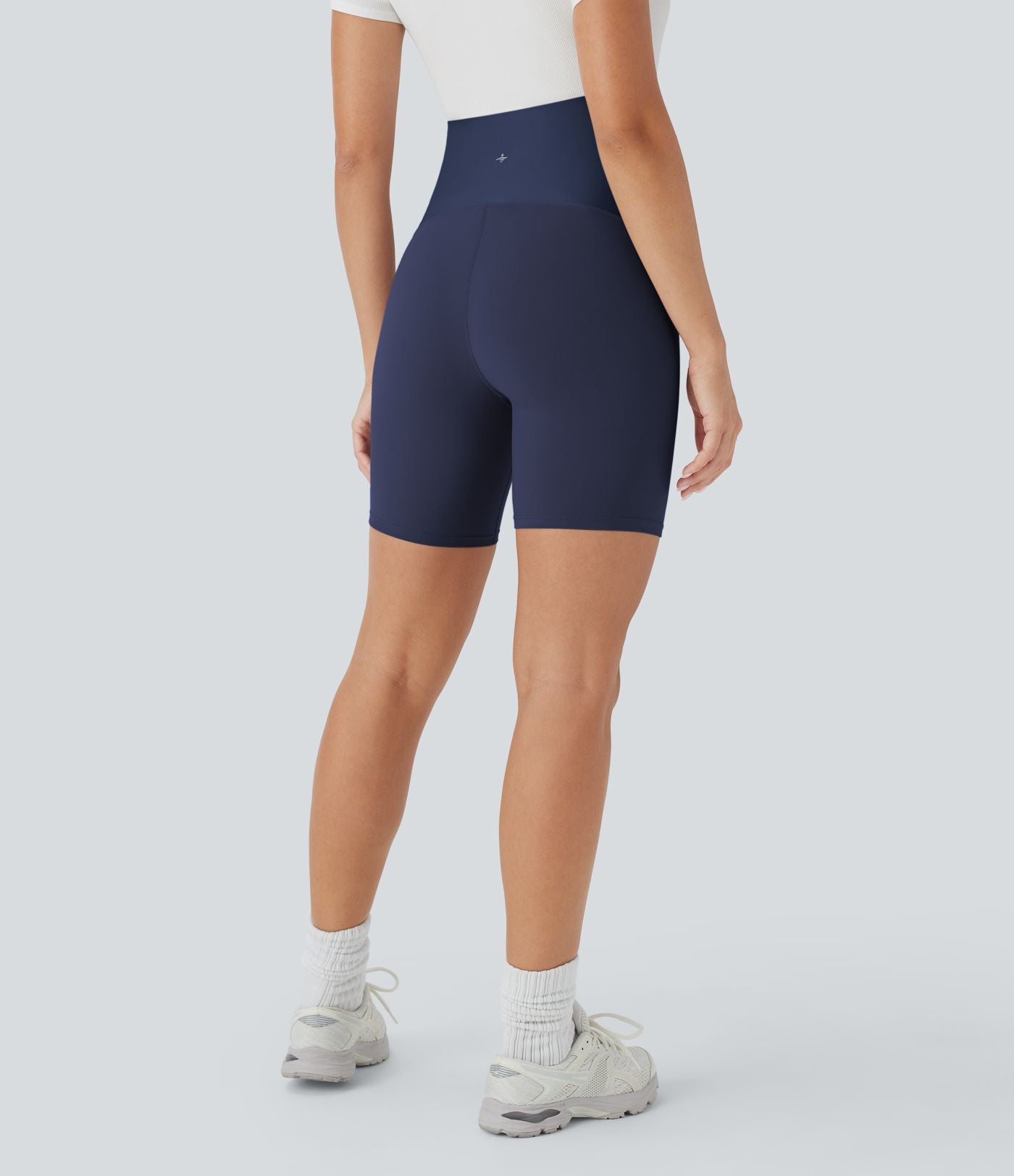 Short cycliste de yoga de maternité Softlyzero™ à taille super haute 17,5 cm-UPF50+