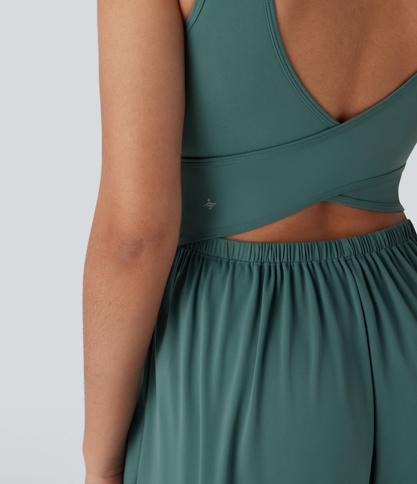Combinaison de yoga large fluide dos nu bretelles croisées Softlyzero™ Airy Cool Touch avec poches - Easy Peasy