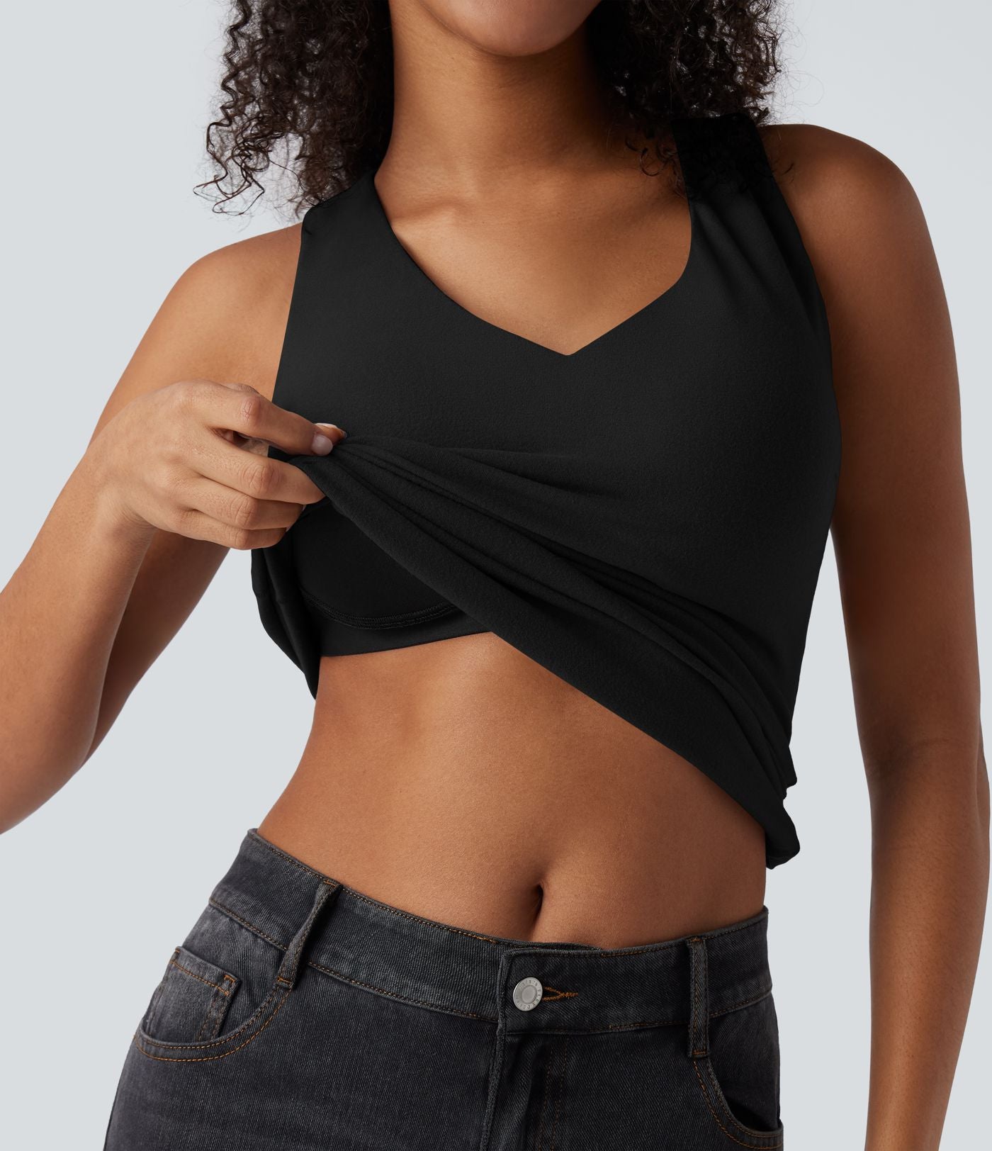 Débardeur chaud col V push-up - Bonnets E-G