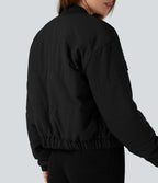 Doudoune bomber zippée avec poches
