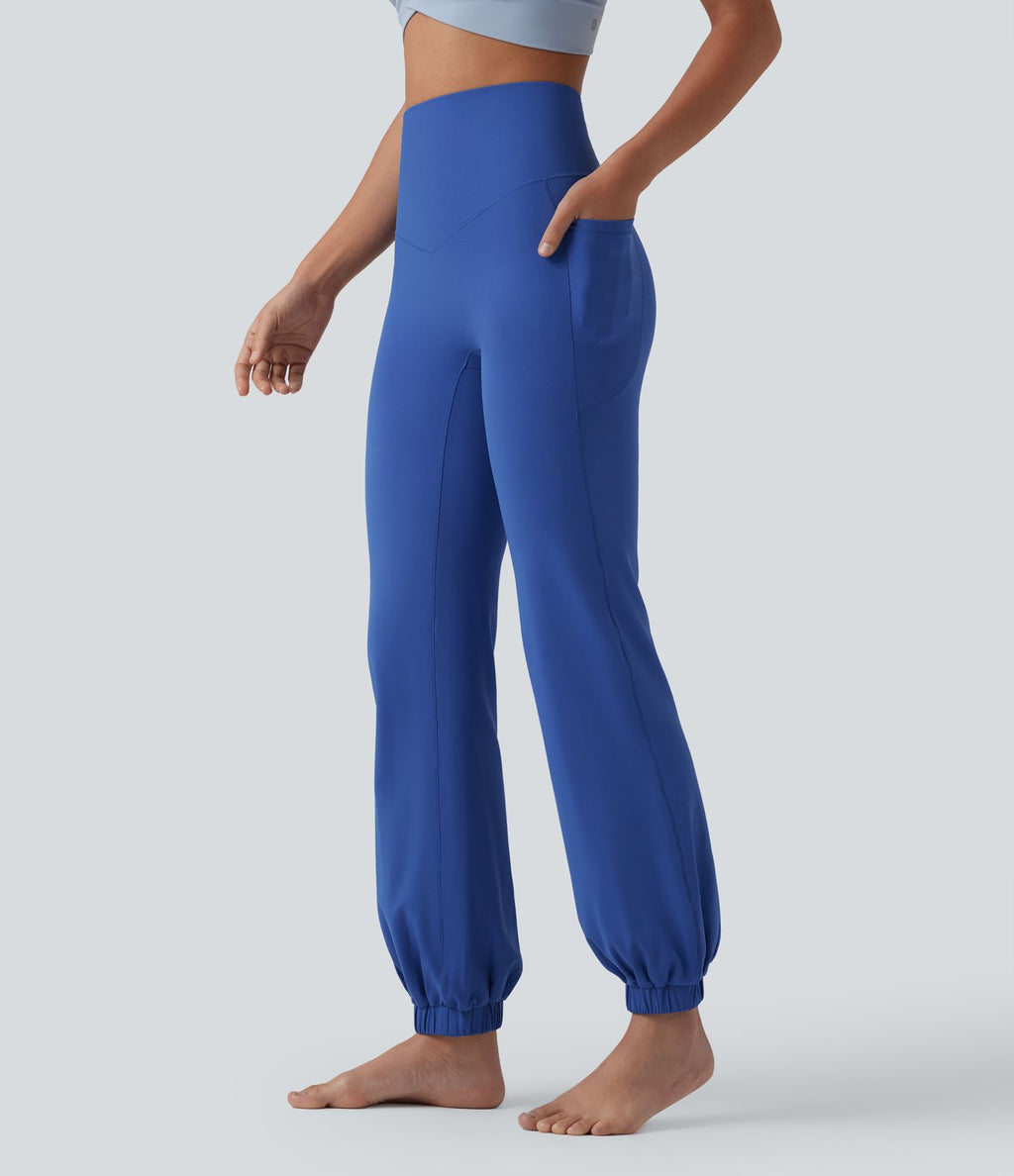 Jogging ballon danse SoftlyZero™ taille haute gainant avec poches