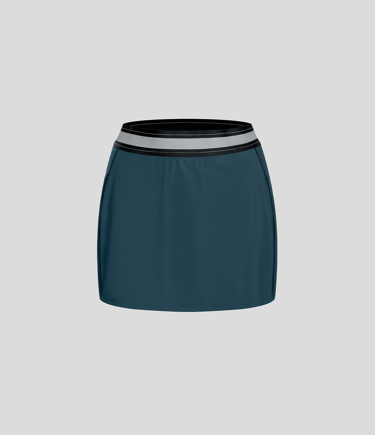 Jupe de tennis SoftlyZero™ Airy micro mini 2-en-1 à taille haute et color block ajustée au corps à effet frais InstantCool