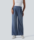 Halara Flex™ Jean large de grossesse taille haute avec poches