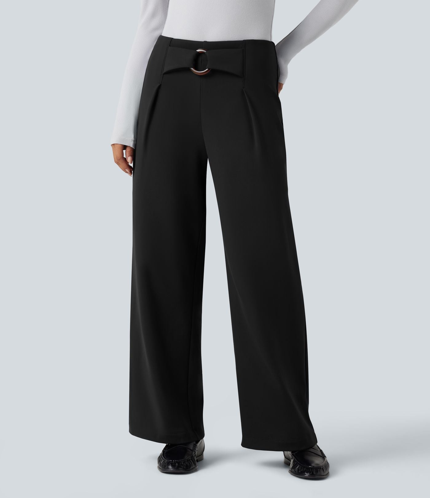 Pantalon tailleur thermique SoftlyZero™ Plush coupe droite taille mi-haute avec poches