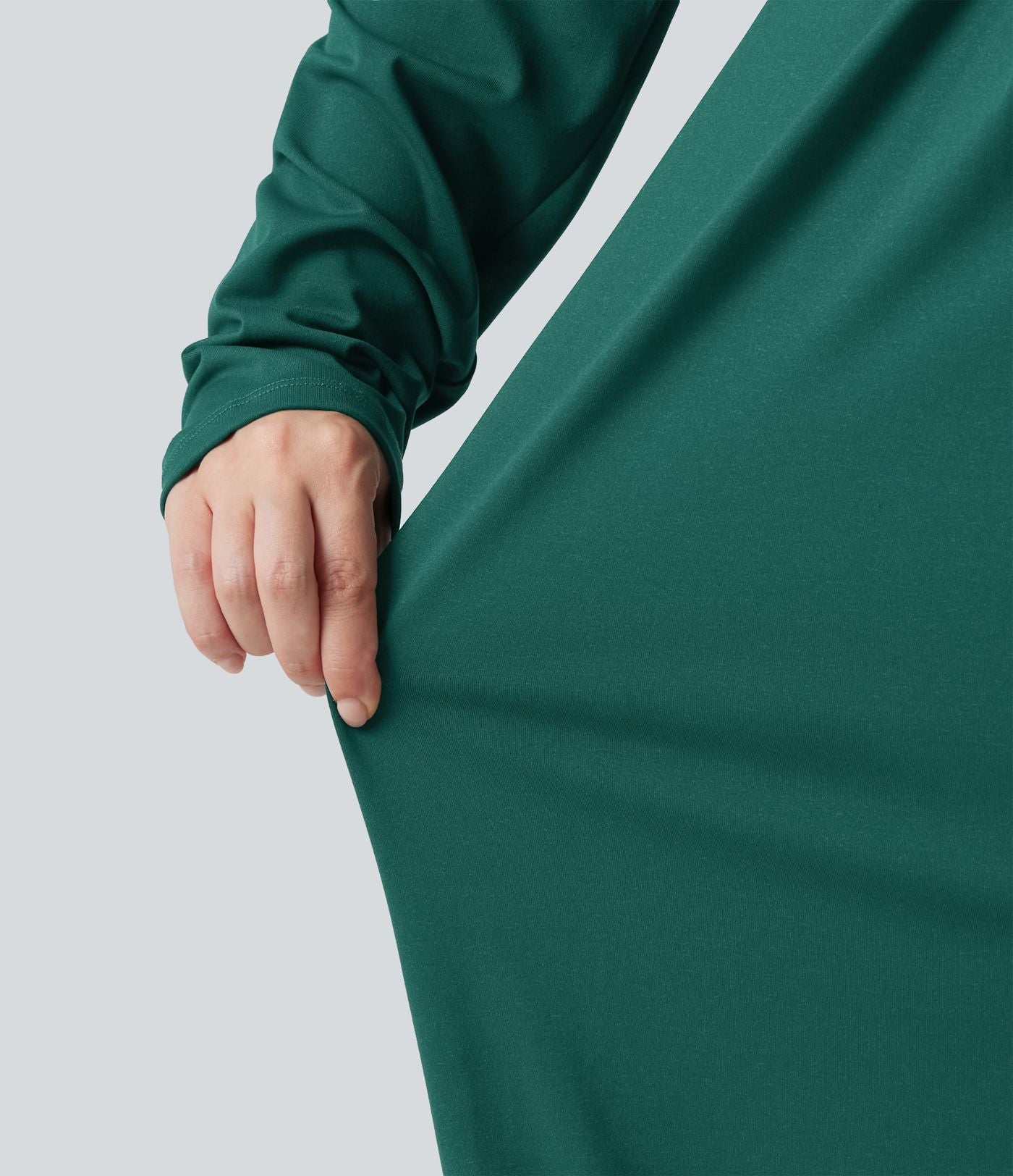 Combinaison grande taille à manches longues et jambes larges avec brassière intégrée
