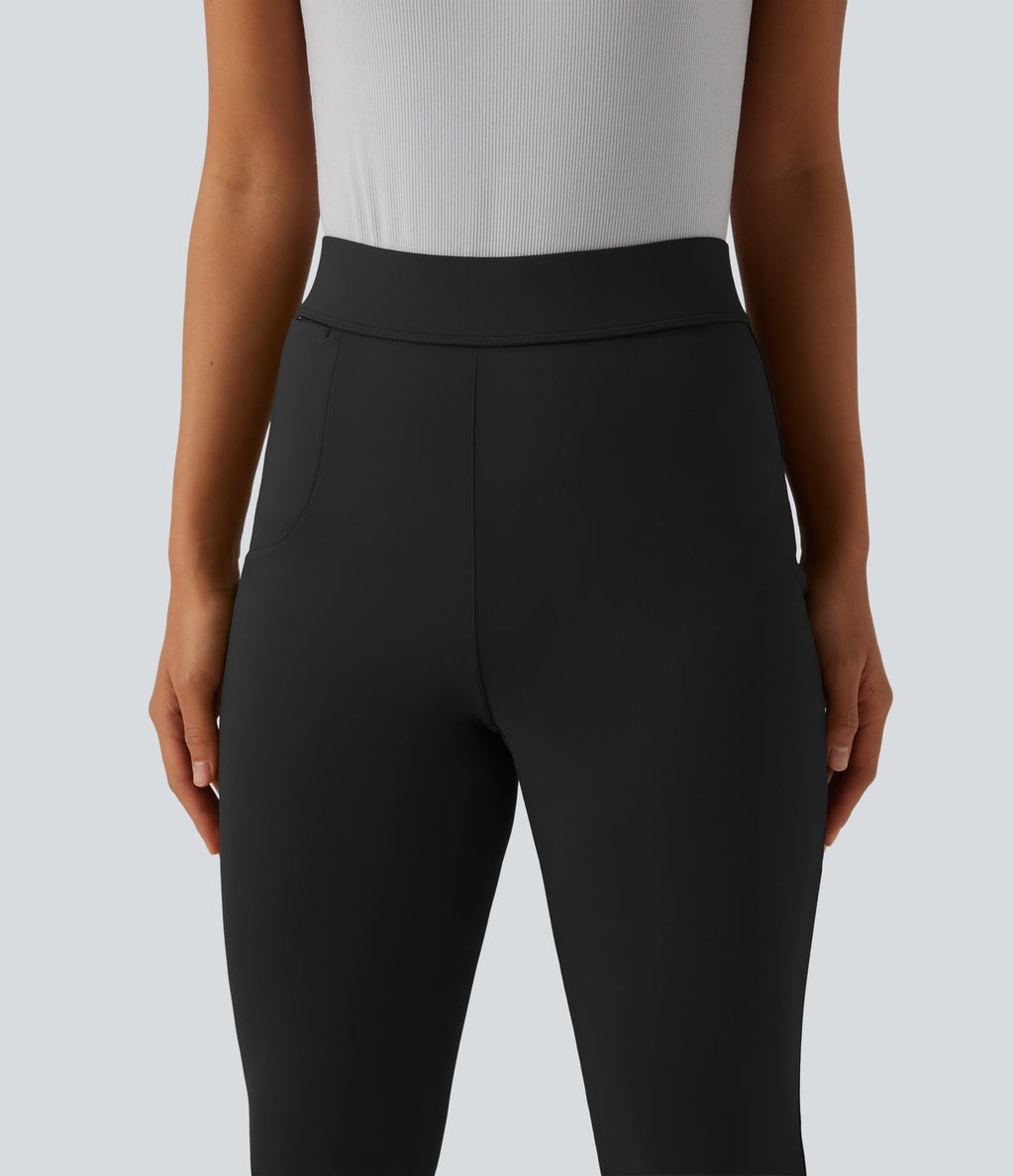 Pantalon bootcut court tailleur Halara Flex™ DayStretch mi-taille avec fente et poche
