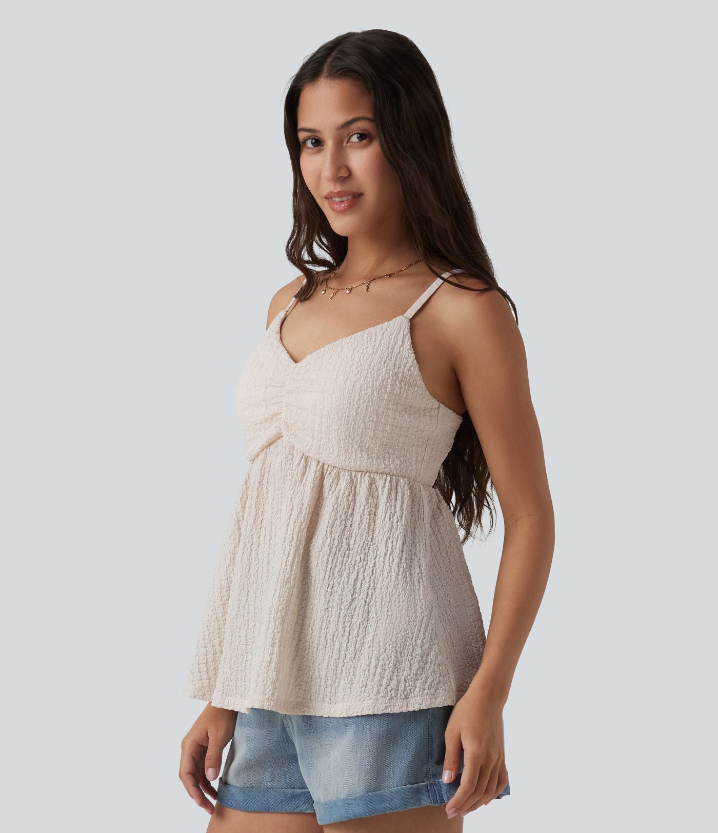 Débardeur col V avec brassière intégrée
