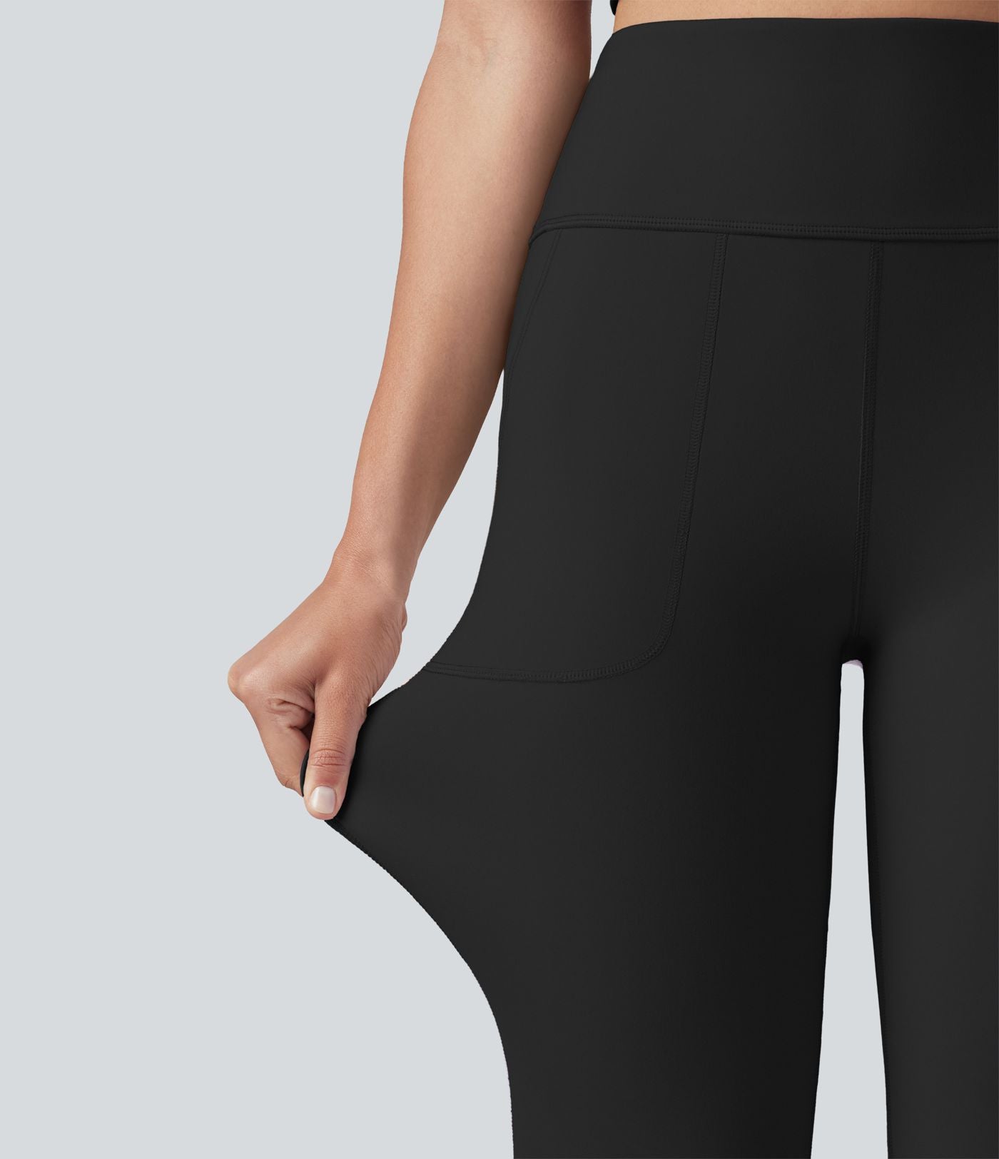 Halara UltraSculpt™ Legging évasé décontracté taille haute ventre plat avec poches