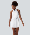 Robe golf active mini Softlyzero™ séchage rapide sans manches demi-zip avec poches latérales - Golf Tee