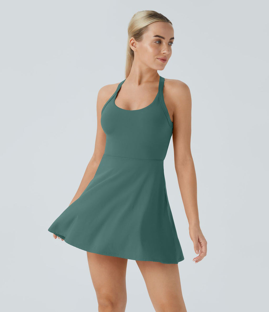 Robe de sport dos nu torsadée A-C