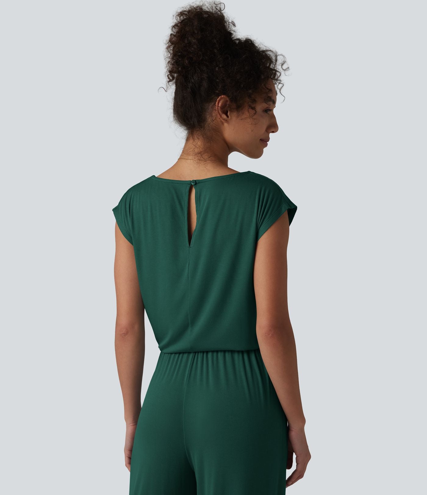 Combinaison casual sans manches col V cordon de serrage avec poches - Easy Peasy
