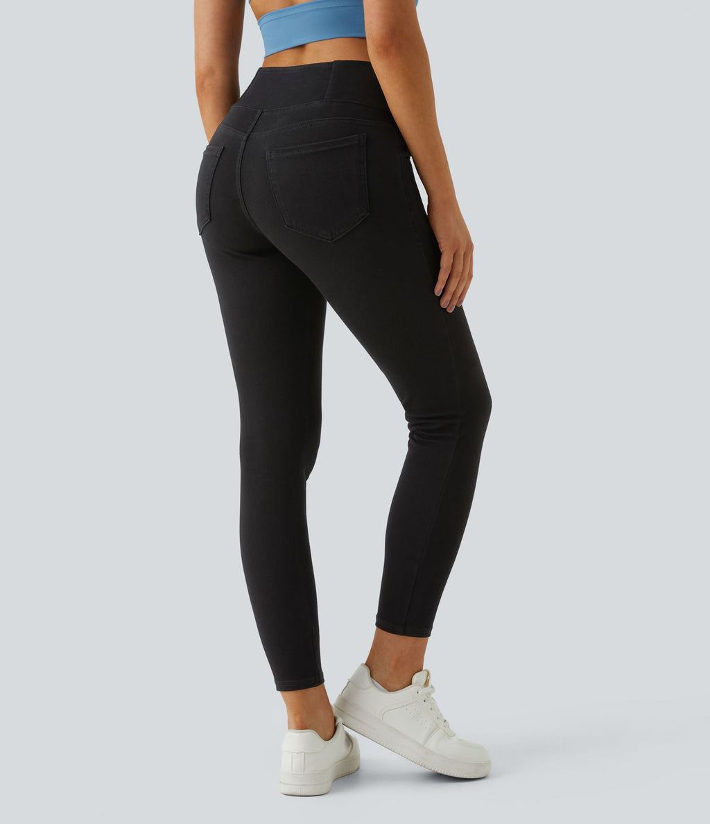 Halara Flex™ Jegging Travail Taille Haute Croisé Poches Multiples Tricot Extensible