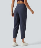 Pantalon de running court effet frais InstantCool taille haute à séchage rapide avec cordon intérieur, ourlet arrondi, poches et protection solaire UPF50+