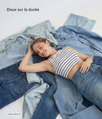 Halara Flex™ Jogging barrel en denim taille mi-haute avec poches