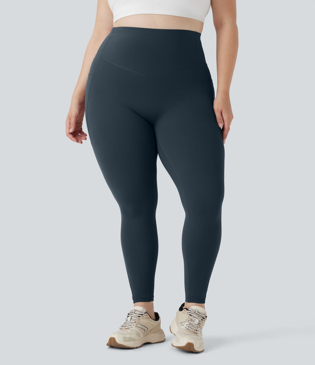 Legging d'entraînement gainant galbant taille haute grande taille avec poches Halara UltraSculpt™