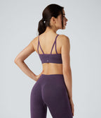 Brassière de sport yoga maintien léger col U sans couture OneForm Seamless Flow