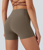 Short cycliste 7,5 cm d'entraînement gainant taille haute avec poches Halara UltraSculpt™