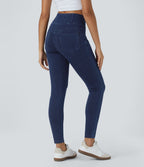 Halara Flex™ Jegging Travail Taille Haute Croisé Poches Multiples Tricot Extensible