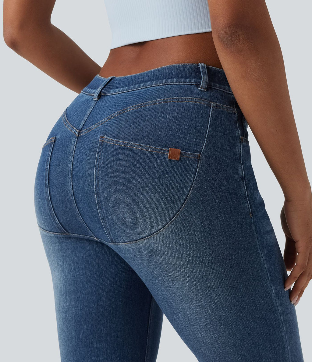 Halara Flex™ Jean bootcut casual taille mi-haute avec poches