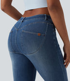 Halara Flex™ Jean bootcut casual taille mi-haute avec poches