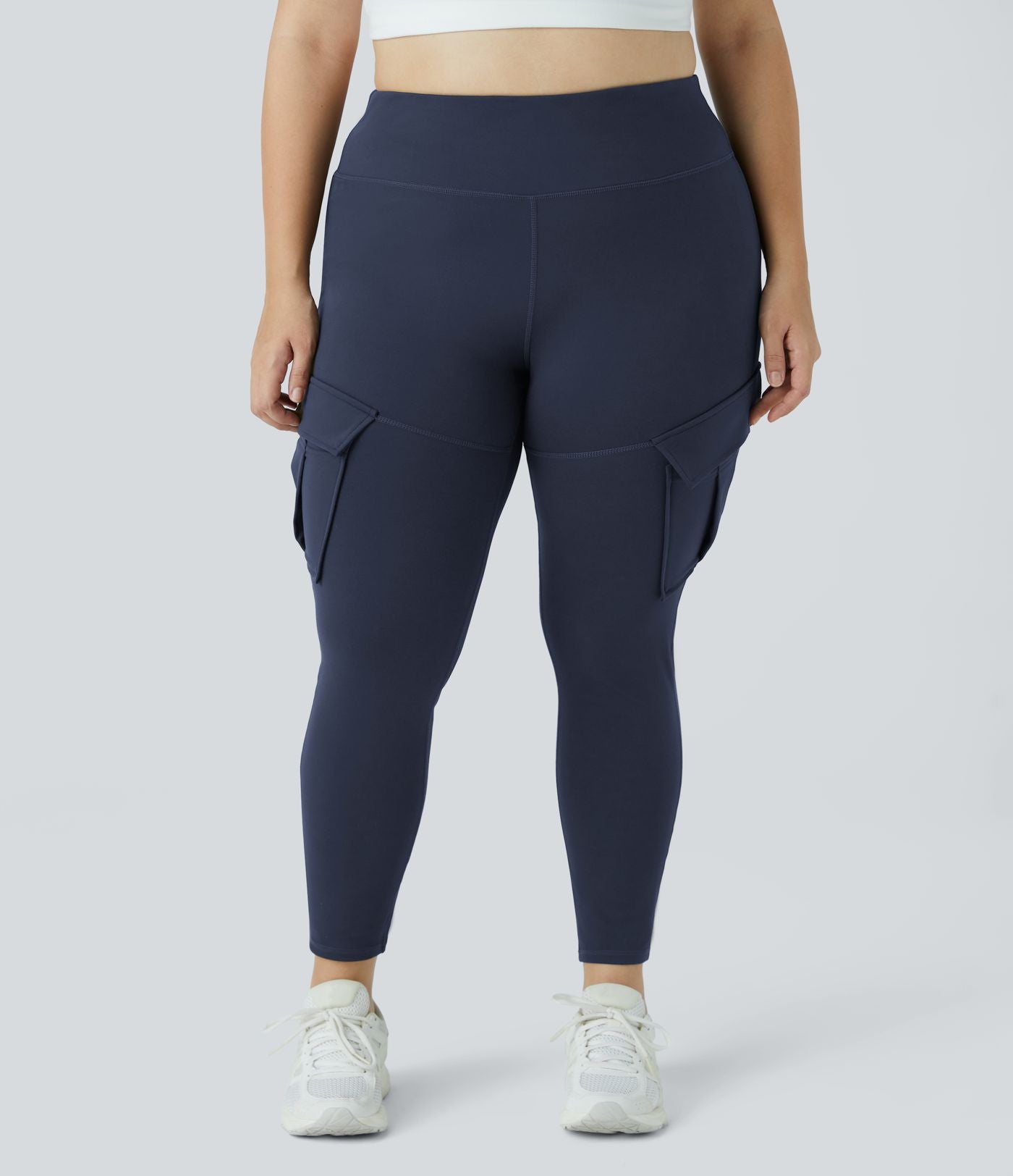 Legging yoga grande taille ajusté cargo 7/8 taille haute DayStretch avec poches