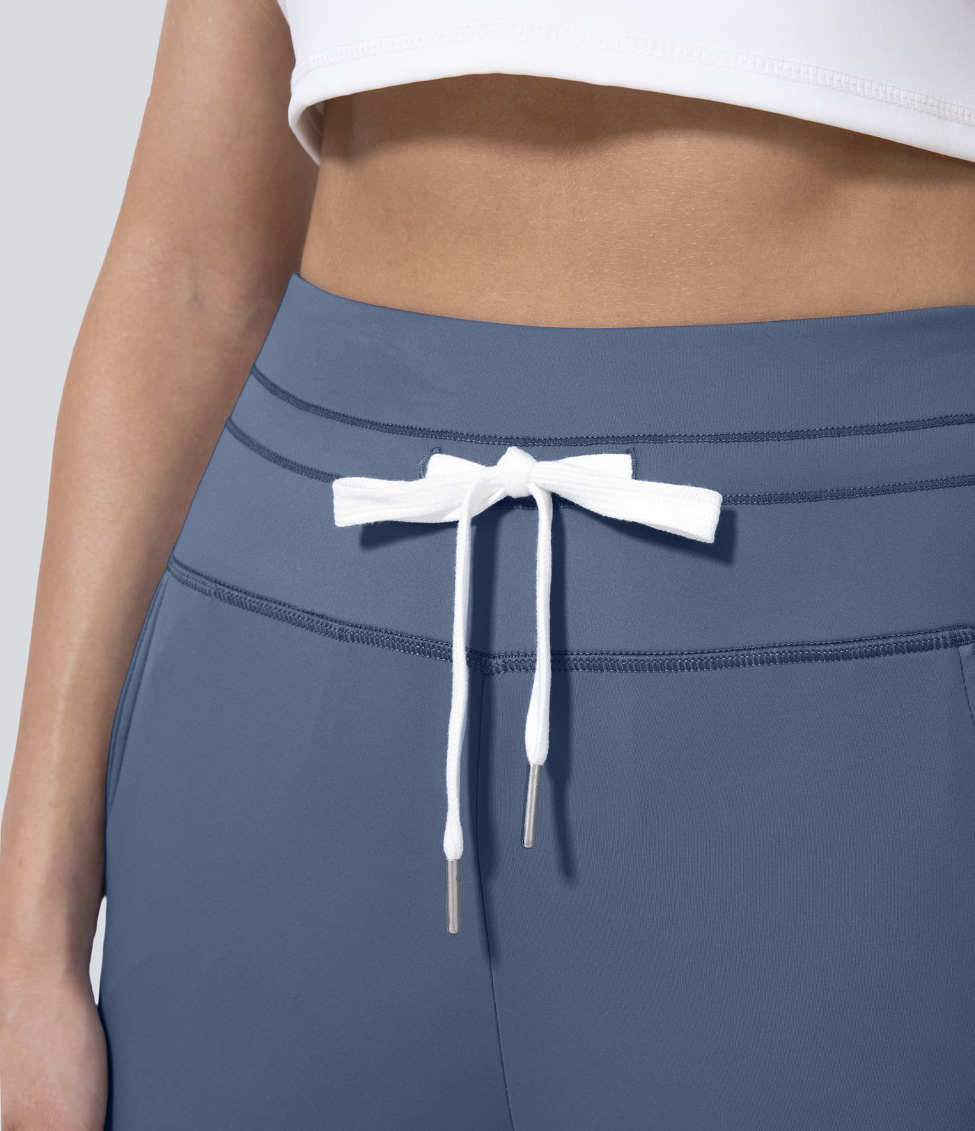Jogging corsaire de yoga taille haute avec poches latérales Softlyzero™ Plush
