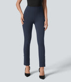 Pantalon de travail 7/8 gainant taille haute avec ourlet ajustable Halara Flex™