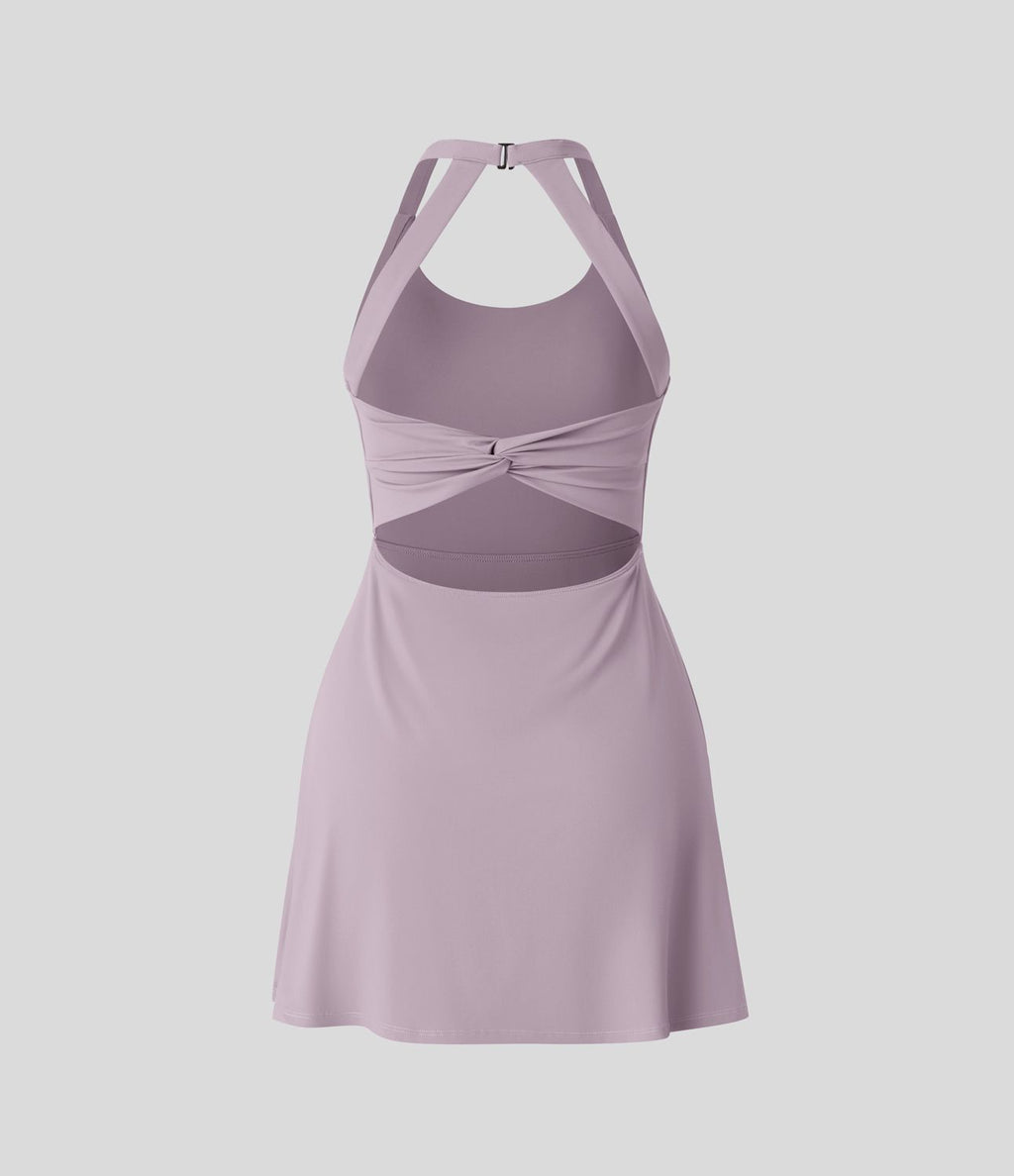 Robe de sport dos nu torsadée A-C