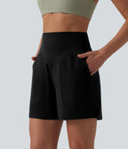 Halara UltraSculpt™ Short yoga gainant taille haute 12,5 cm avec poches