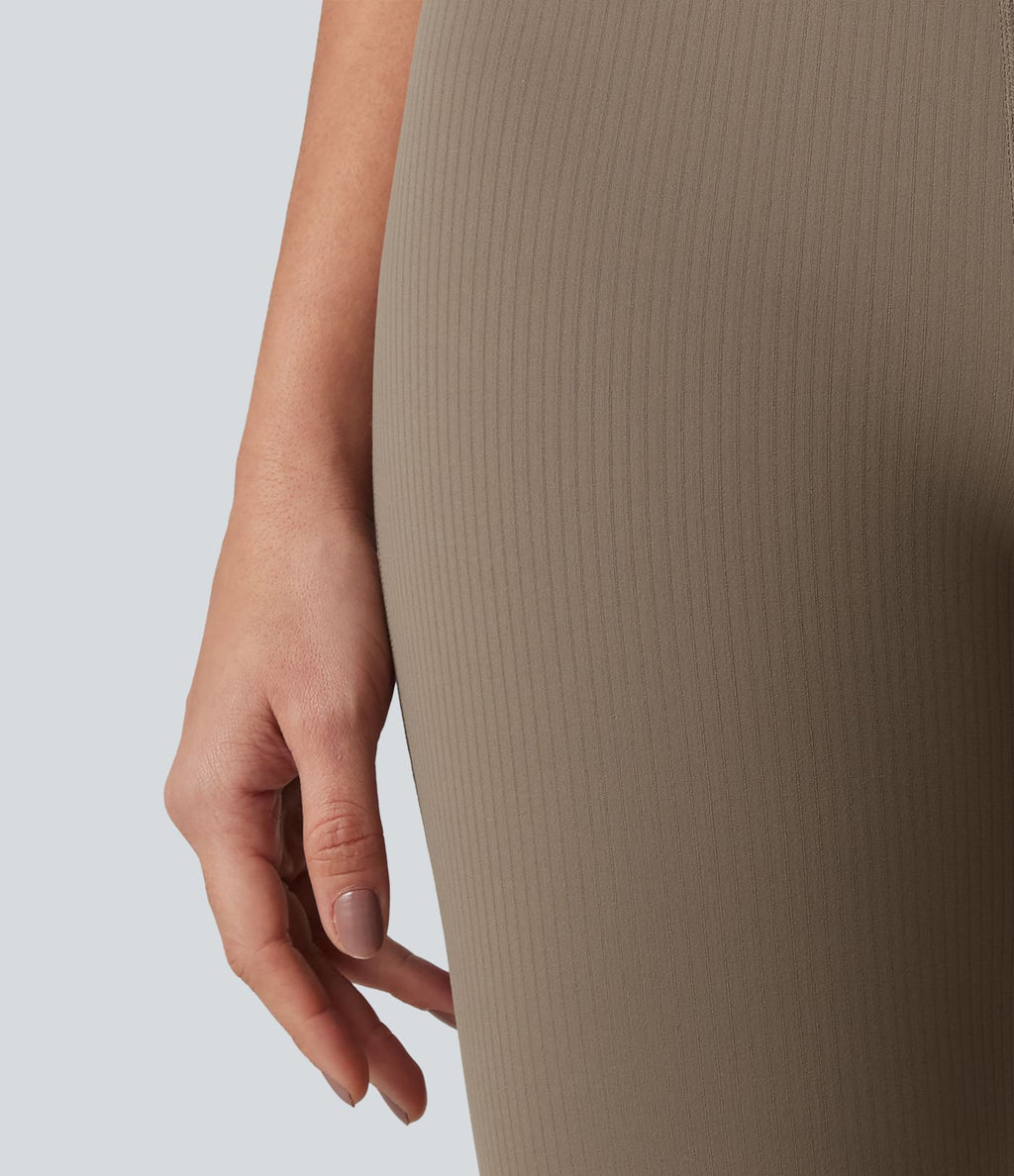 Legging de yoga Halara UltraSculpt™ côtelé, taille haute, évasé croisé, à poches
