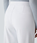 Pantalon tailleur Halara Flex™ DayStretch coupe droite taille haute avec poches