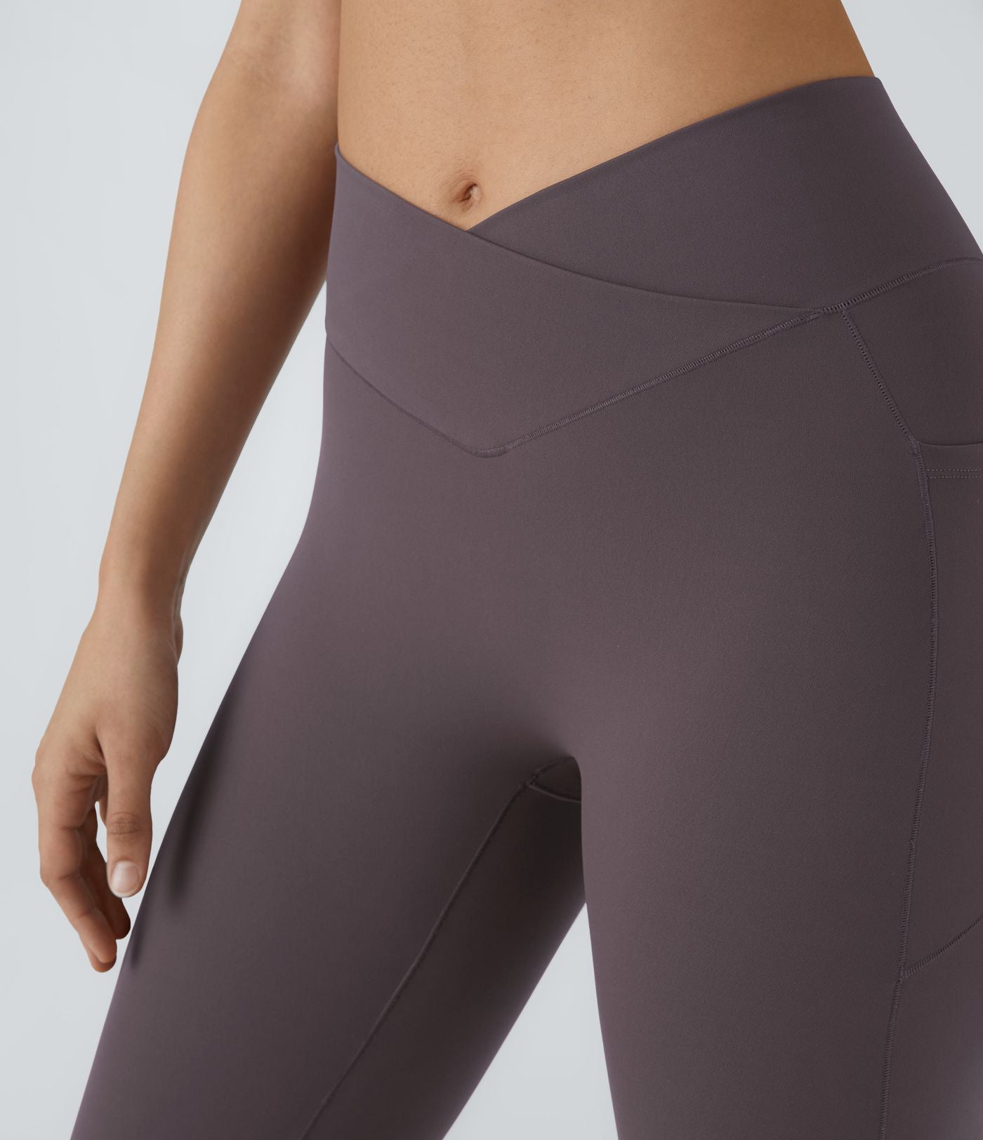 Patitoff™ 2.0 Legging Yoga Résistant Poils d'Animaux Taille Haute Croisée Poches Latérales