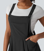 Robe chasuble décontractée mini fluide séchage rapide Breezeful™ avec bretelles ajustables et poches