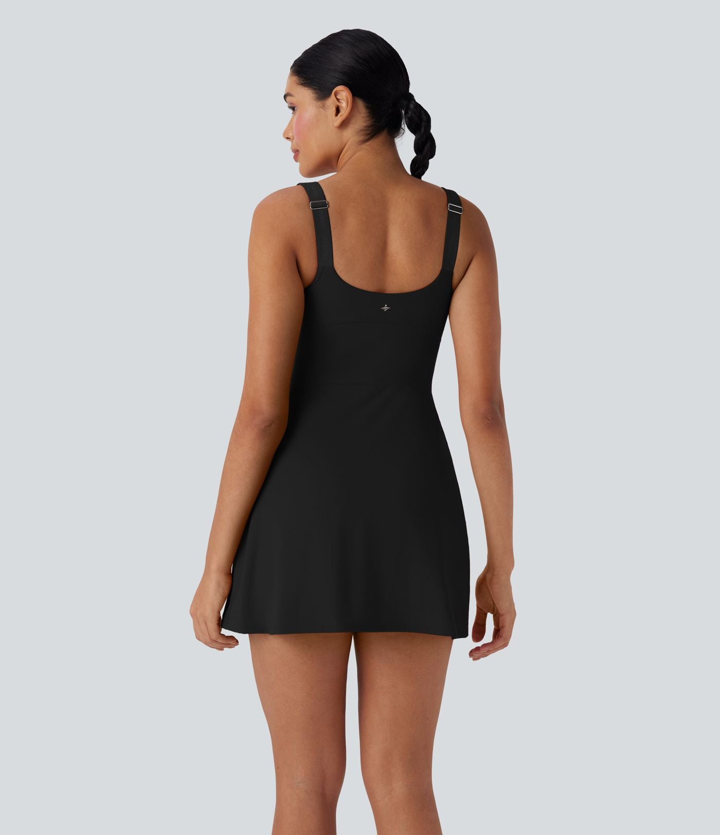 Robe de yoga active 2-en-1 Softlyzero™ Plush dos nu avec bonnets moulés push-up fermeture éclair bretelles ajustables et poches - Easy Peasy