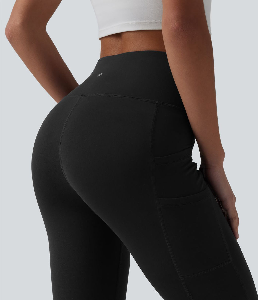 Legging de yoga bootcut SoftlyZero™ taille haute avec poches - UPF50+