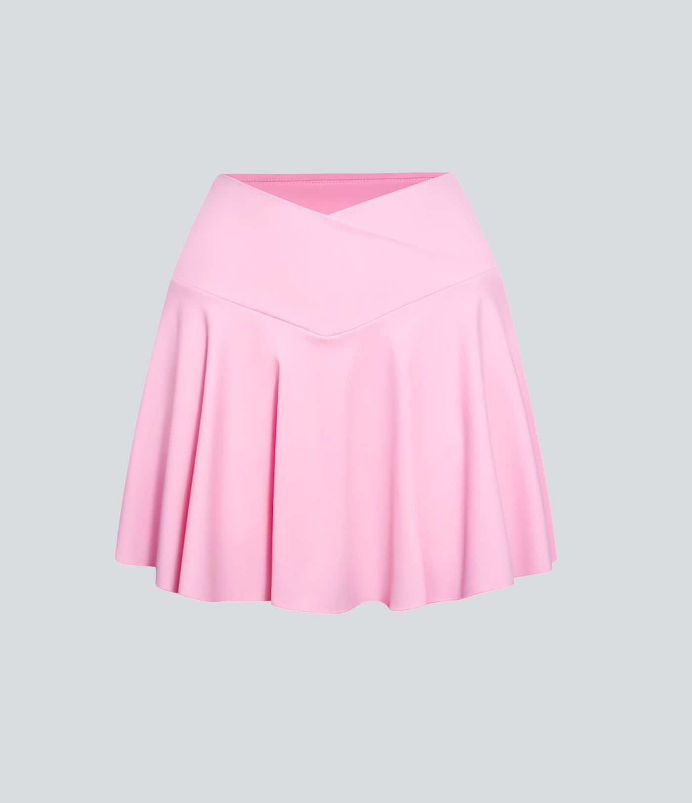 Jupe de tennis SoftlyZero™ Airy taille haute confortable 2-en-1 poches latérales croisées évasée effet frais