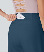 Bermuda SoftlyZero™ Airy de yoga taille haute avec poches multiples et effet frais InstantCool