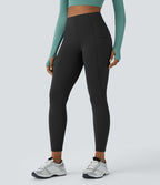 Legging de yoga thermique taille haute avec poches latérales