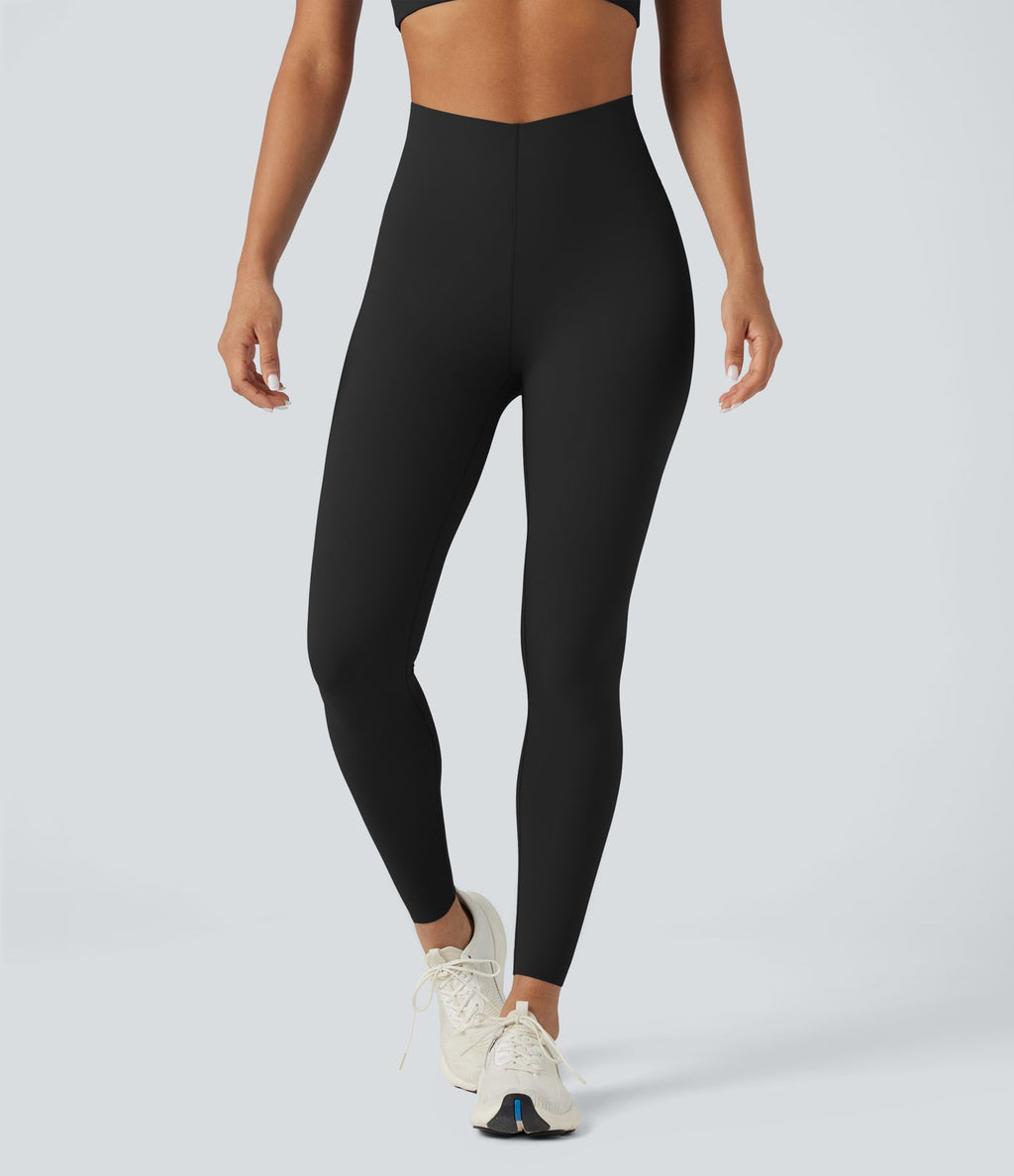 Legging 7/8 d'entraînement gainant taille haute avec ceinture en V Halara UltraSculpt™