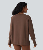 Sweat-shirt décontracté SpacerTek™ col rond et manches longues
