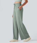 Pantalon de yoga Halara UltraSculpt™ taille haute avec cordon de serrage et poches