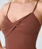 Robe de Vacances Fluide Bretelles Réglables Dos en U Torsadé Évas