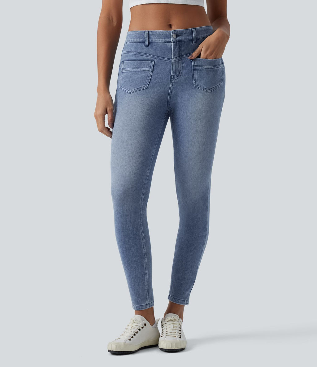 Jean Halara Flex™ skinny décontracté taille mi-haute avec poches