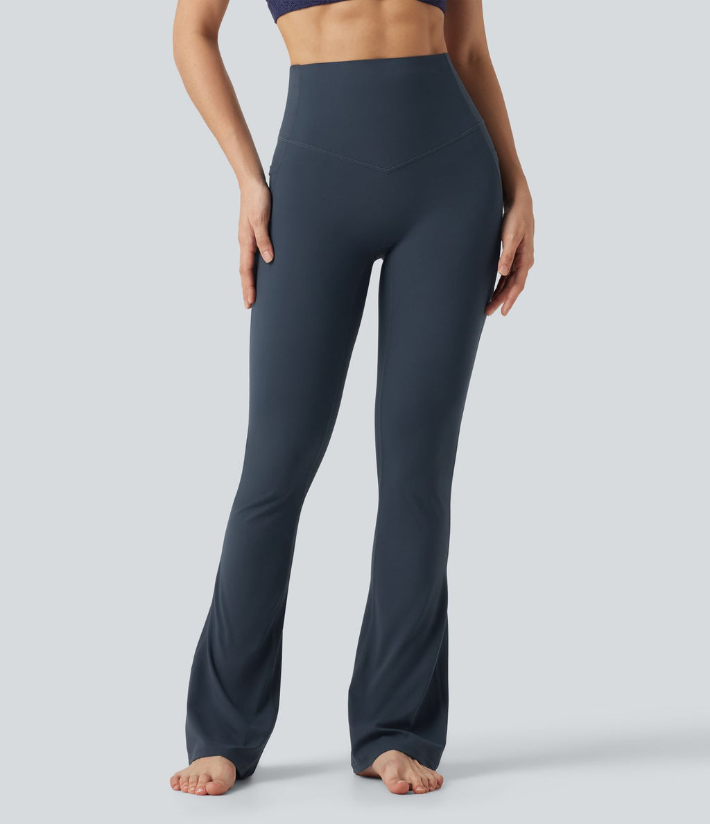 Legging de yoga bootcut Halara UltraSculpt™ taille haute gainant avec poches