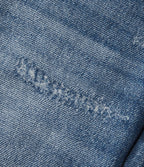 Jogging taille haute en molleton French Terry imprimé jean avec poches