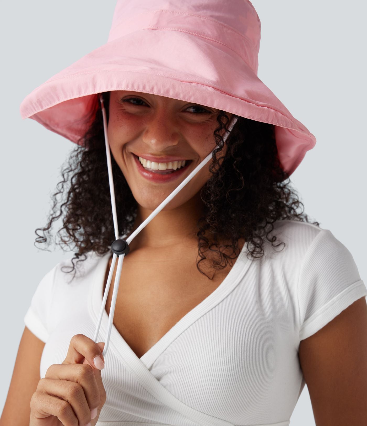 Chapeau de soleil large bord réglable - UPF40+