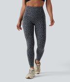Legging de yoga gainant taille haute imprimé léopard avec poches Halara UltraSculpt™